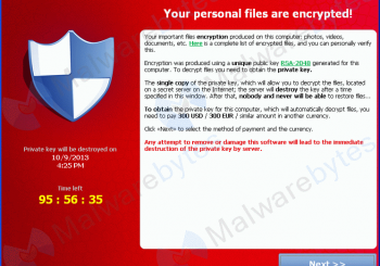 We have fixed many computers infected with this ransomware.